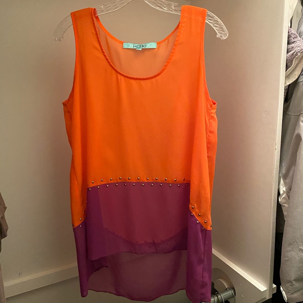 Karlie sheer tank top
